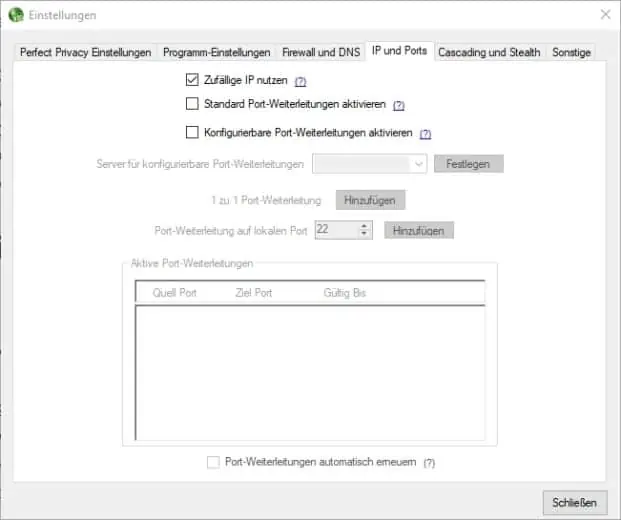 Perfect Privacy Windows 10 Einstellungen 4
