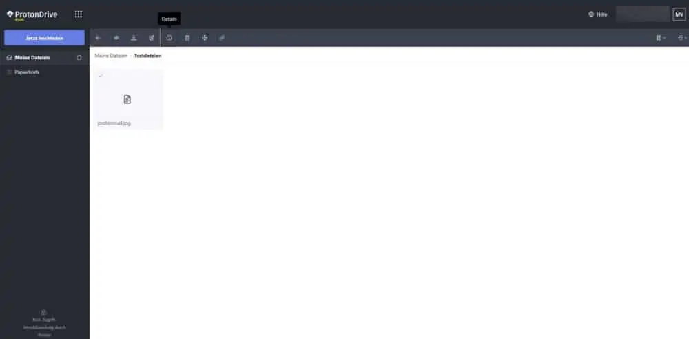ProtonDrive Dashboard