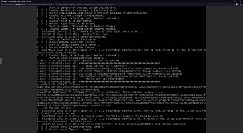 Bild 14 - Ubuntu Server Installation - Installation abgeschlossen