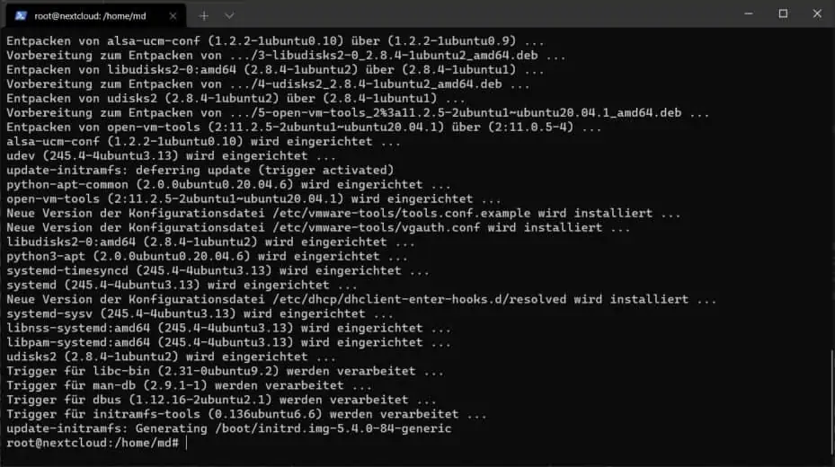Windows Terminal - Aktualisierung fertiggestellt