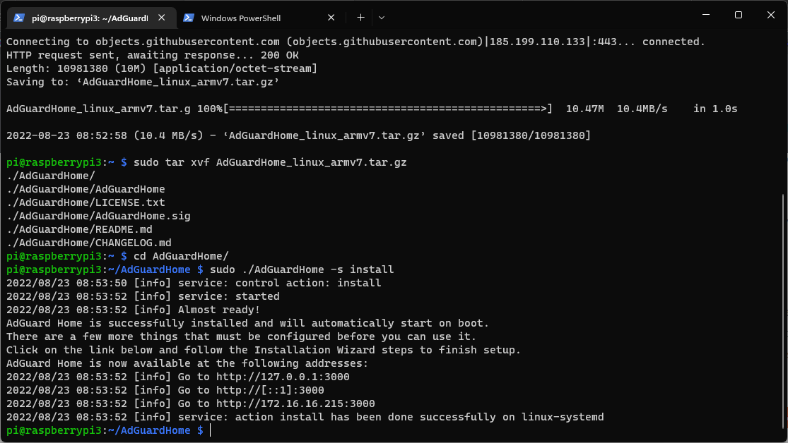 install adguard on raspberry pi